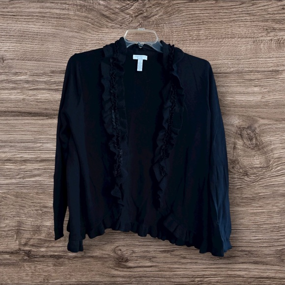 Charter Club Sweaters - Charter Club Black Knit Cardigan